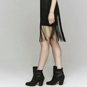 Rag & Bone Kinsey Black Suede Boot
